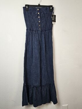 mlle gabrielle denim dress Mlle Gabrielle | Dresses | Mlle Gabrielle Sleeveless Medium Button Down Jean  Dress